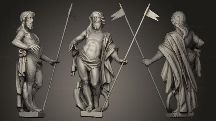 Статуи религиозные (Иисус Карусе, STKRL_0054) 3D модель для ЧПУ станка